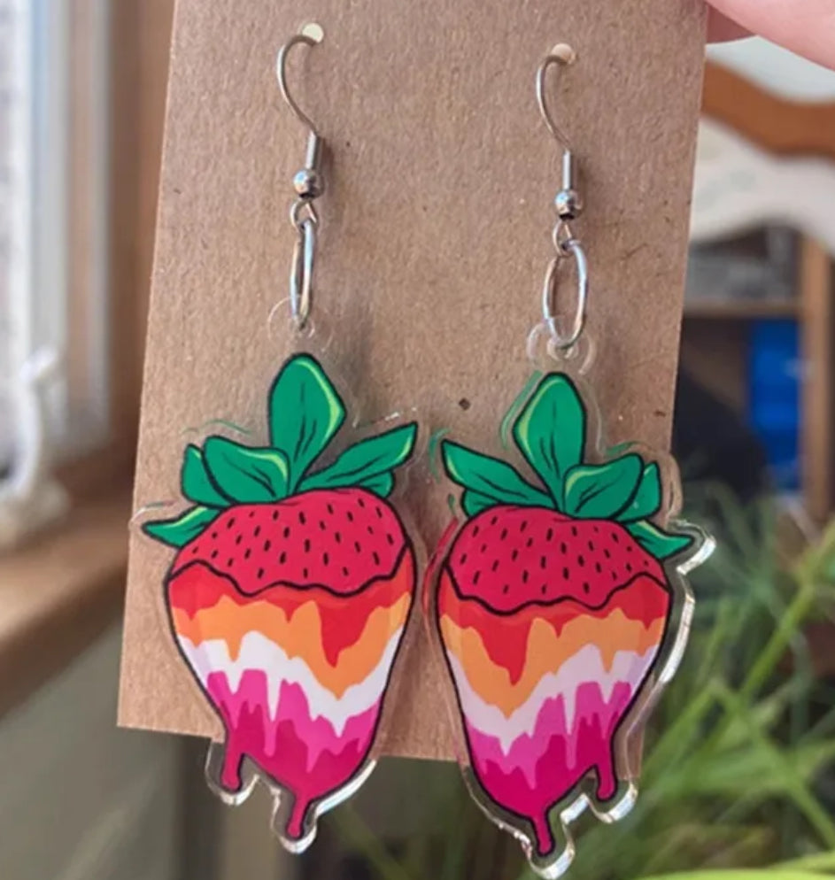 Lesbian Pride Strawberry