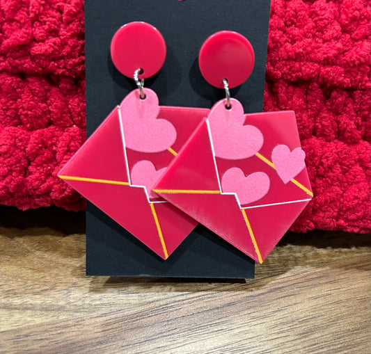 Red Envelope Earrings