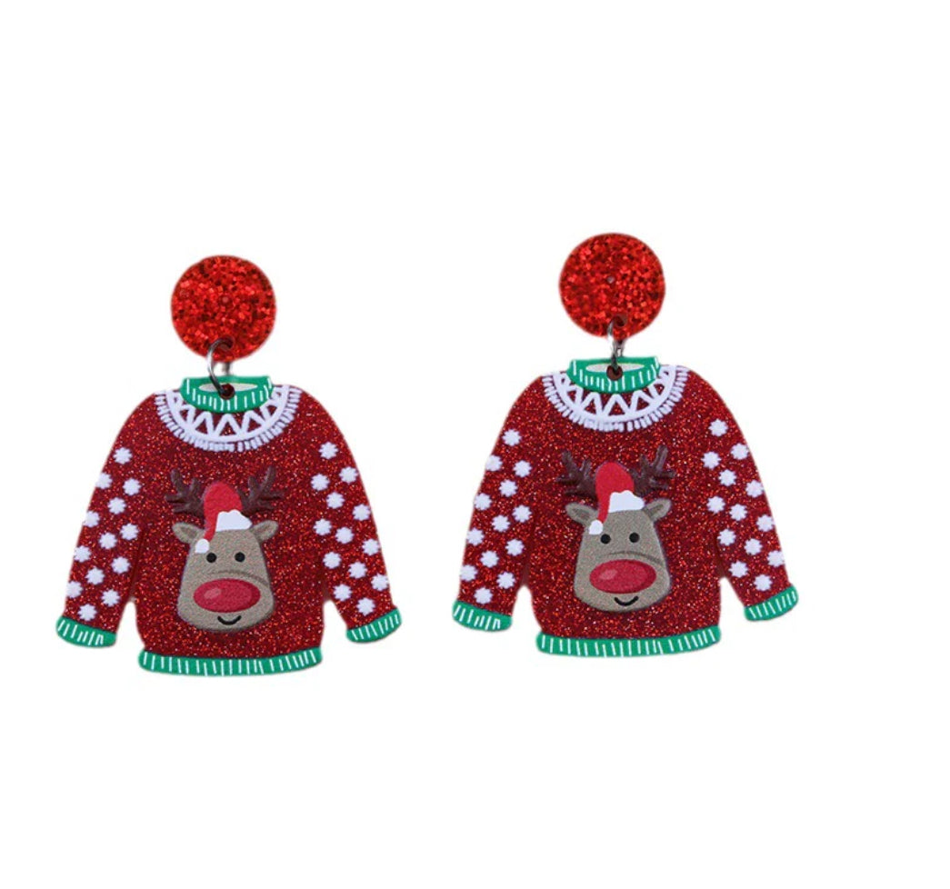 Holiday Sweater Earrings