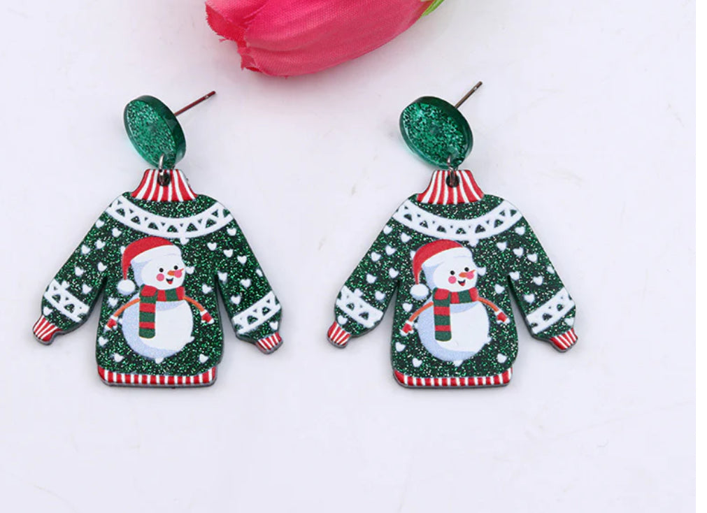 Holiday Sweater Earrings