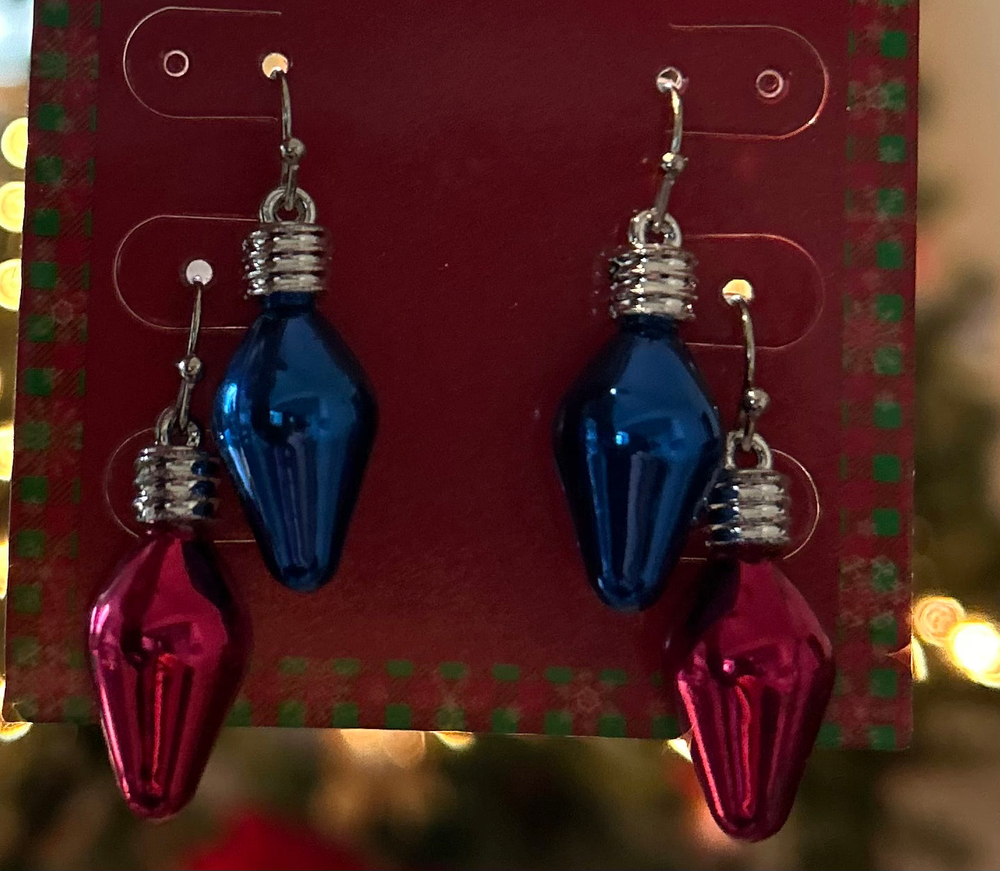 Christmas Bulbs 2 pairs Earrings
