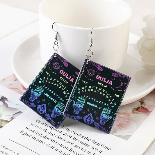 Ouija Board Gradient Color Earrings
