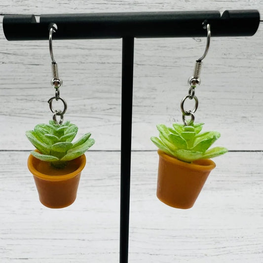 Succulent Plant Earrings