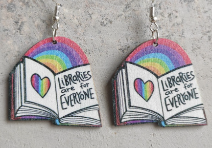 Libraries are for Everyone Earrings