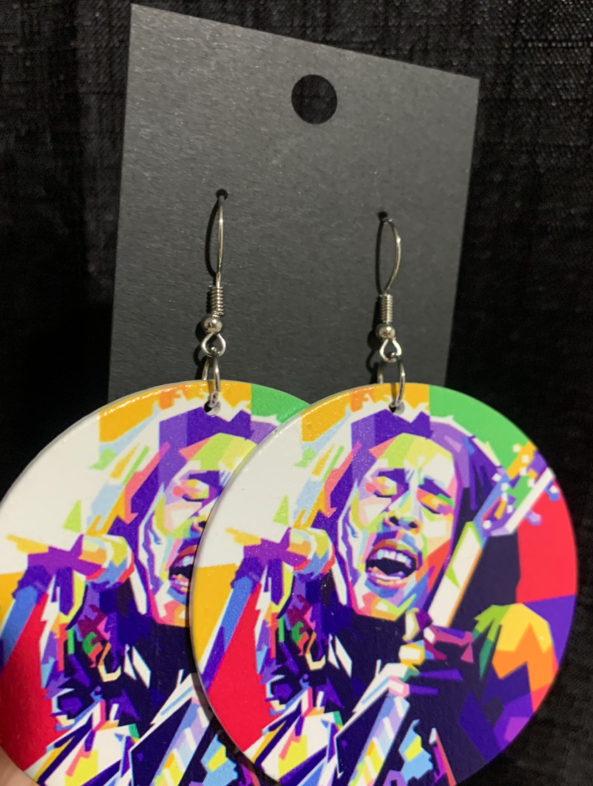 Bob Marley Earrings