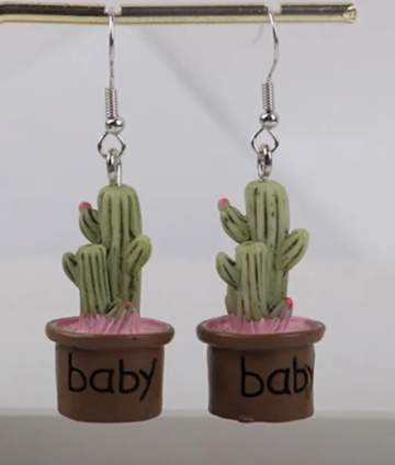 Baby Cactus Earrings