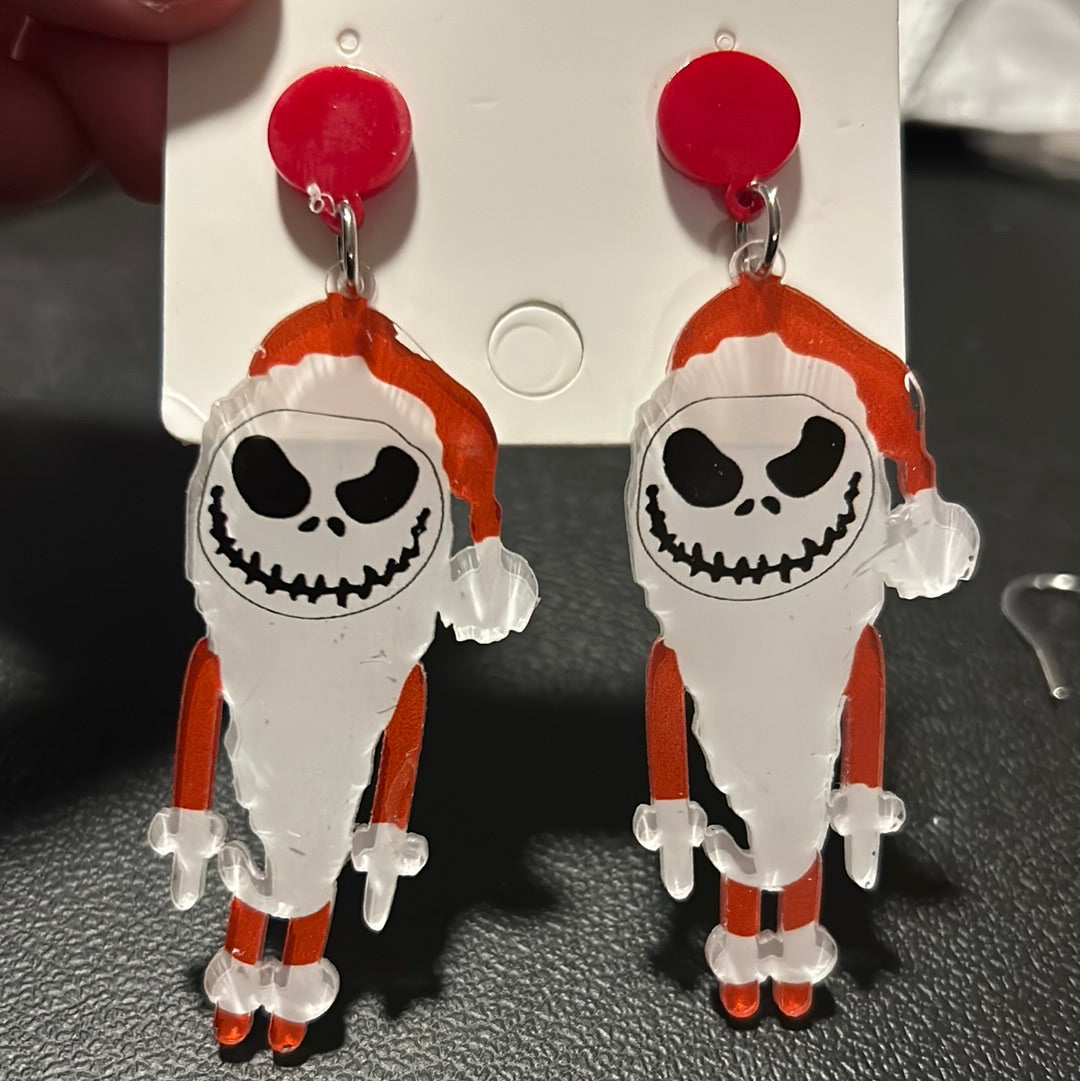 Horror Christmas Earrings