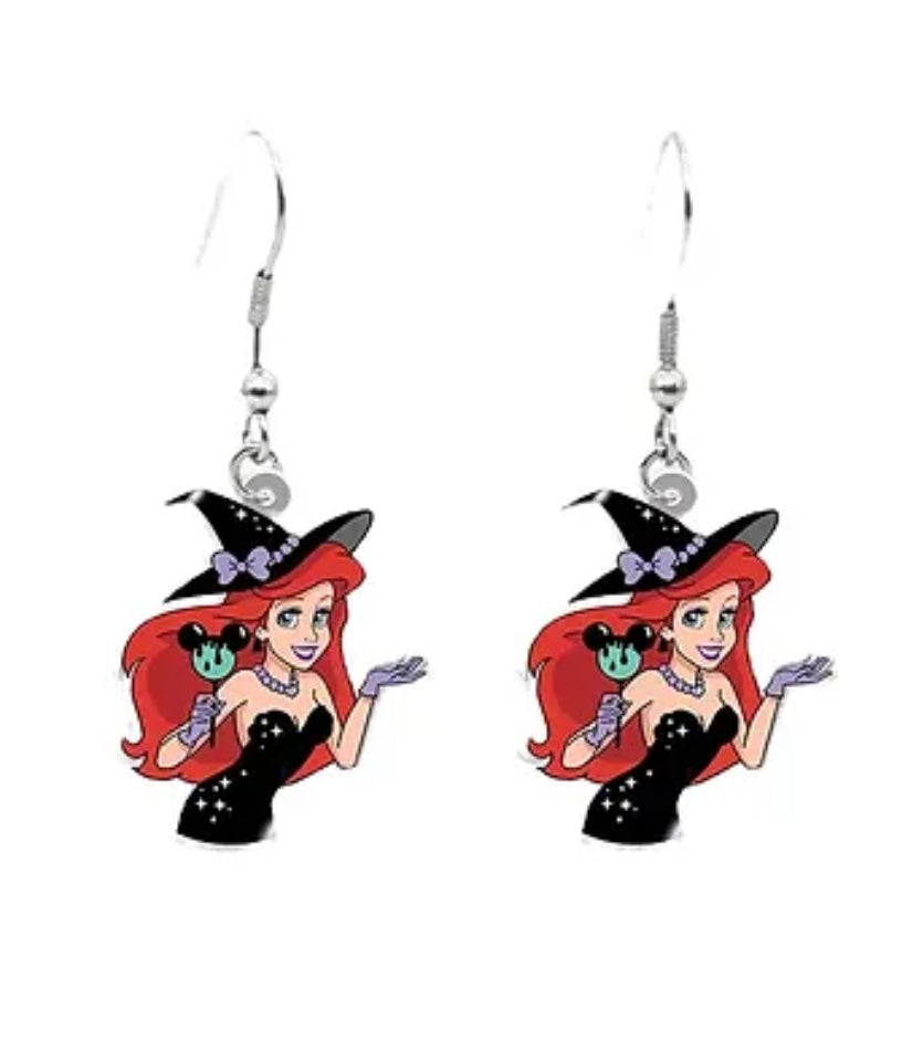 Little Mermaid Inspired Earrings