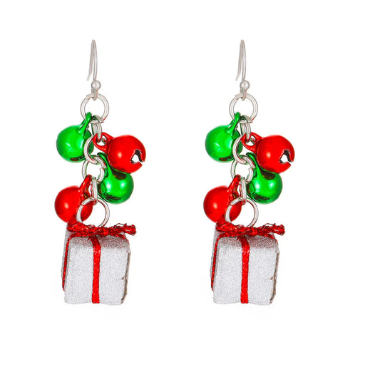 Present and Bells Dangle Earrings