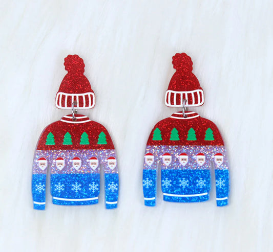 Holiday Sweater Earrings