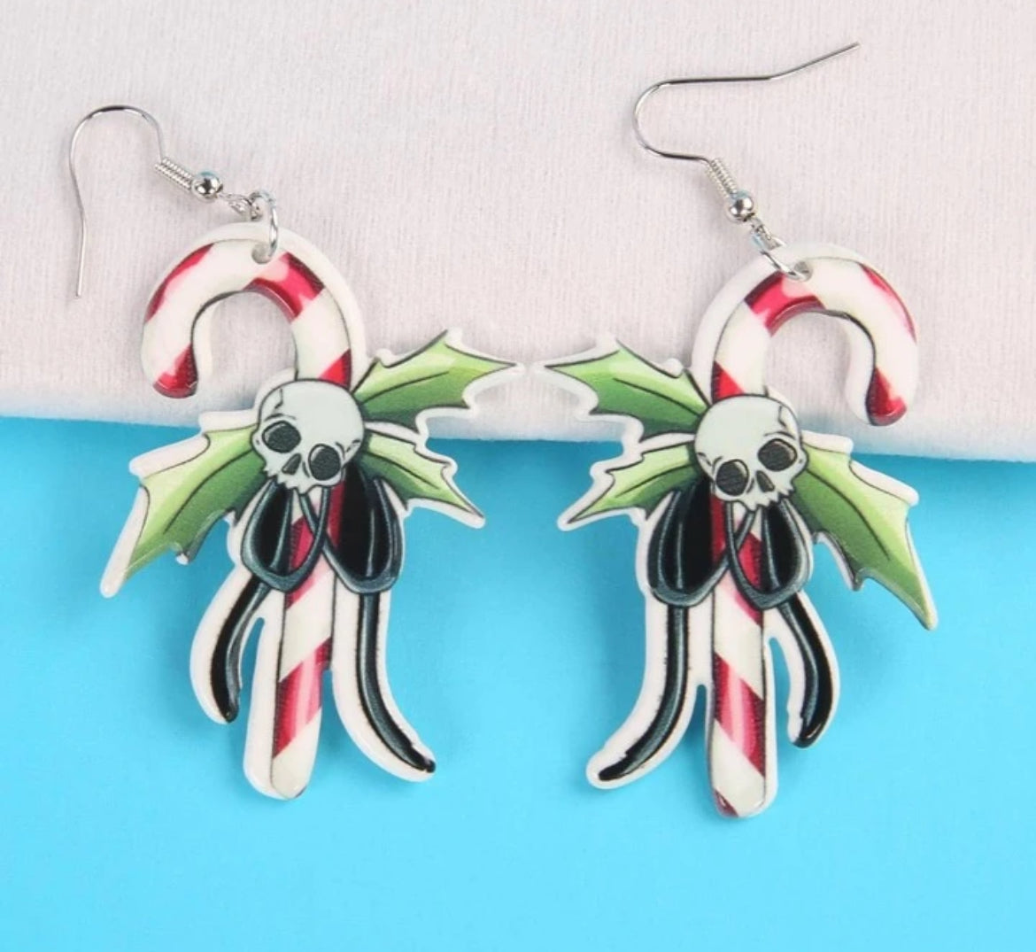 Horror Christmas Earrings