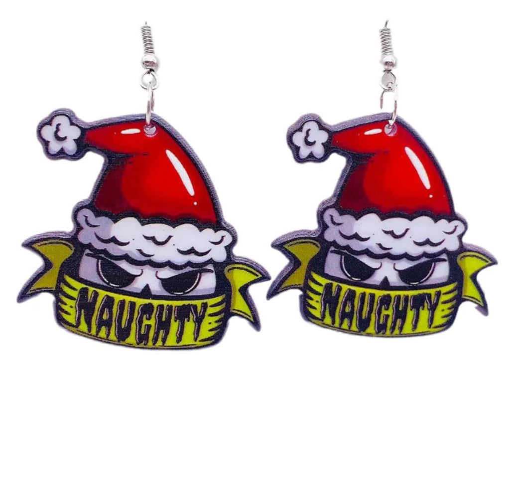 Horror Christmas Earrings