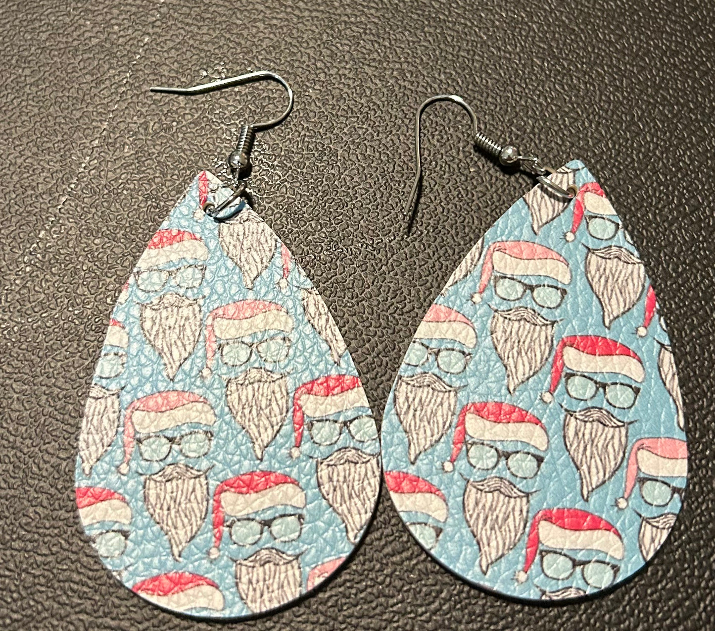 Hipster Santa Earrings