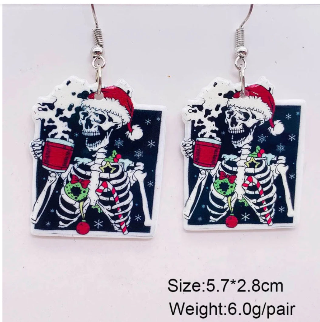Horror Christmas Earrings