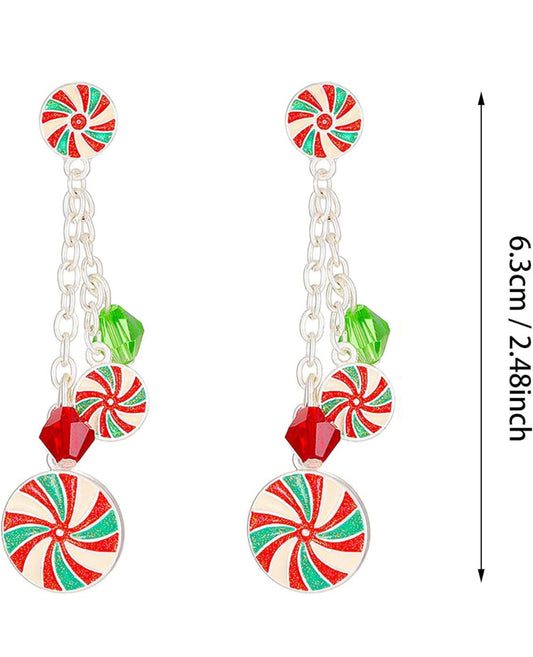 Peppermint Dangle Earrings