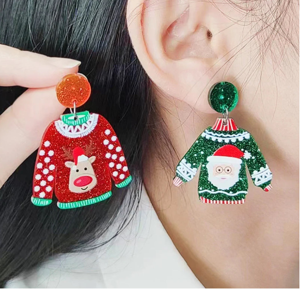 Holiday Sweater Earrings