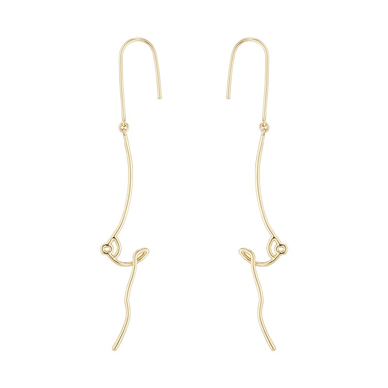 Curved Breast Earrings