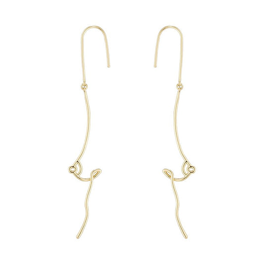 Curved Breast Earrings