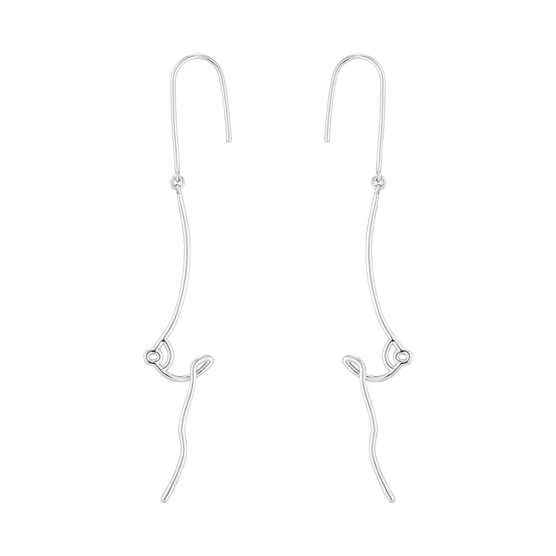 Curved Breast Earrings
