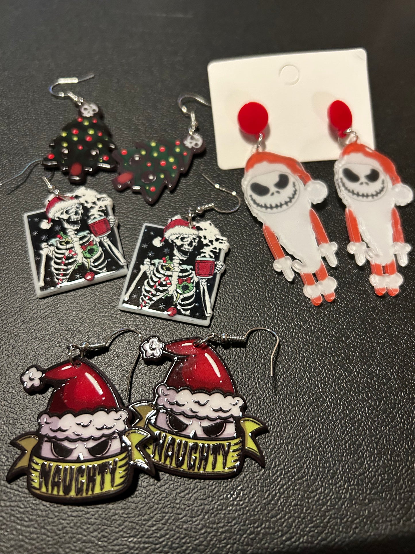Horror Christmas Earrings