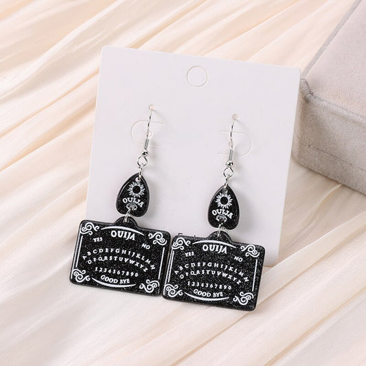 Ouija Board with Planchette Earrings