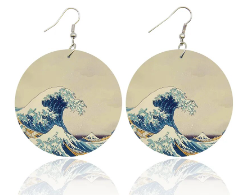 Great Wave off Kanagawa Earrings