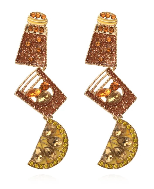 Salt, Shot, Lime Earrings