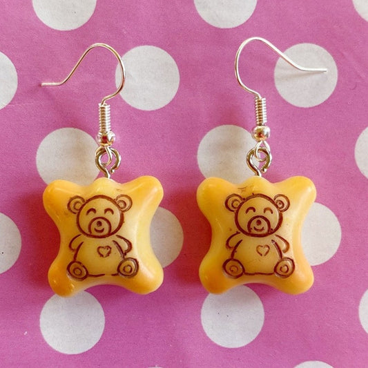 Baby Bear Cookie Earrings
